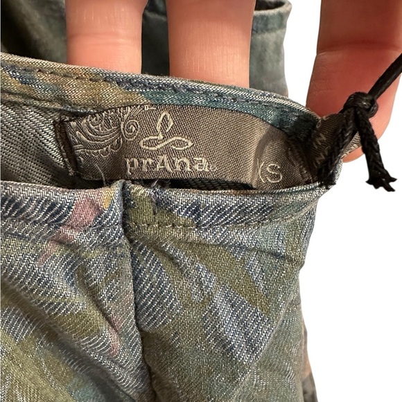 NWT Prana Blue Washed Leaves Denim Chambray Sky Haven Dress Spaghetti Straps - Picture 6 of 11